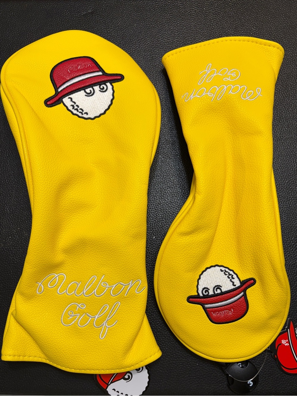 MALBON Golf Headcovers Driver and 3 Wood YELLOW
